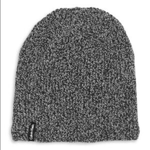 Calvin Klein Shaker Stitch Slouchy Beanie-black